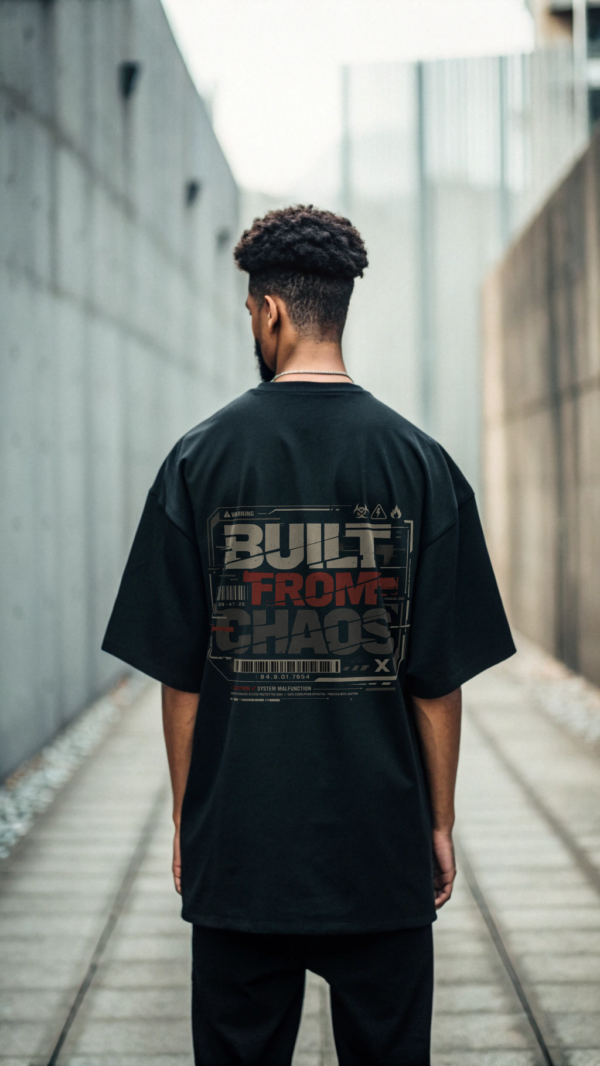 Built From Chaos – Oversized Streetwear T-Shirt