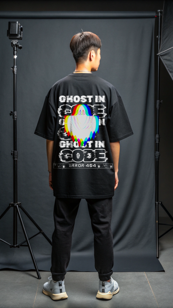 GLITCH GHOST – Reality Error Oversized T-Shirt